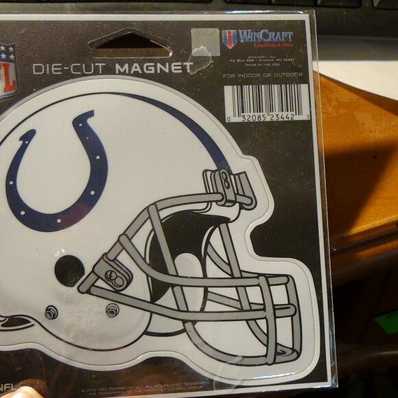 (2) NFL Indianapolis Colts 5" inch Cut-Out Auto Magnet Helmet by WinCraft Truck - Picture 8 of 10